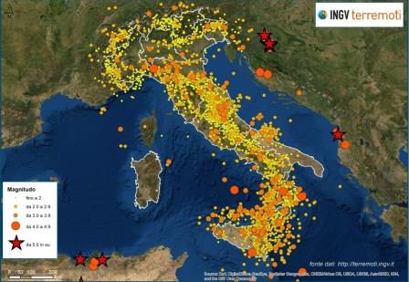 Ingv mappa terremoti 2020