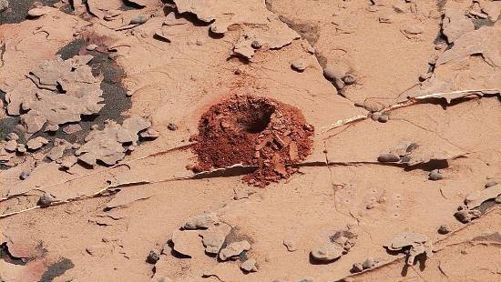 nasa buco su Marte