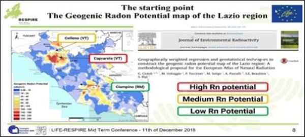 Cnr Radon mappa Lazio