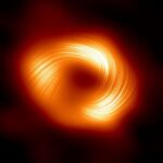 Questa nuova immagine ha svelato la presenza di campi magnetici forti e organizzati che si sviluppano a spirale dal margine del buco nero al cuore della Via Lattea.
